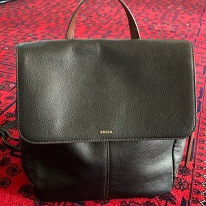 Fossil Leather Backpack
